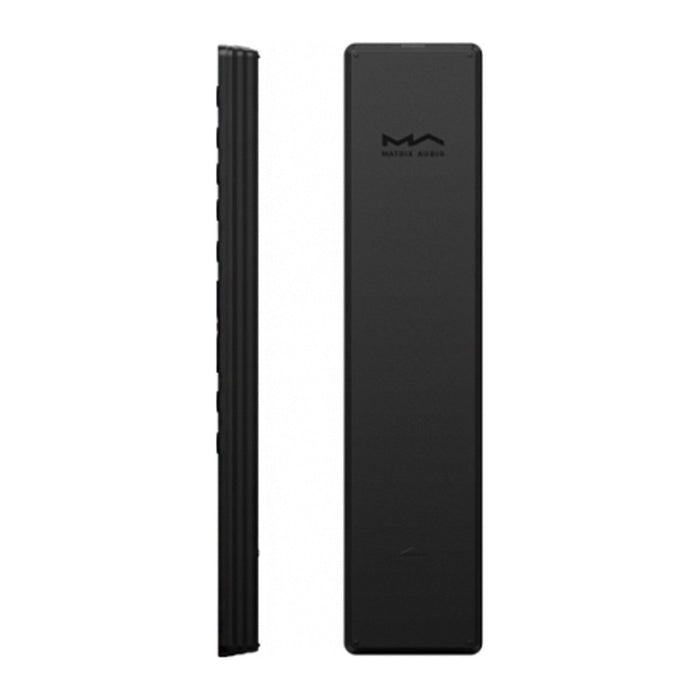 Matrix Audio RM4A Remote Control, Black, side profile and rear view