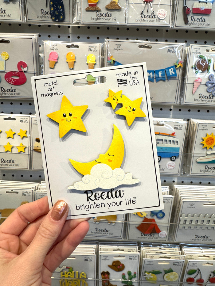 Moon & Star Magnets S/3