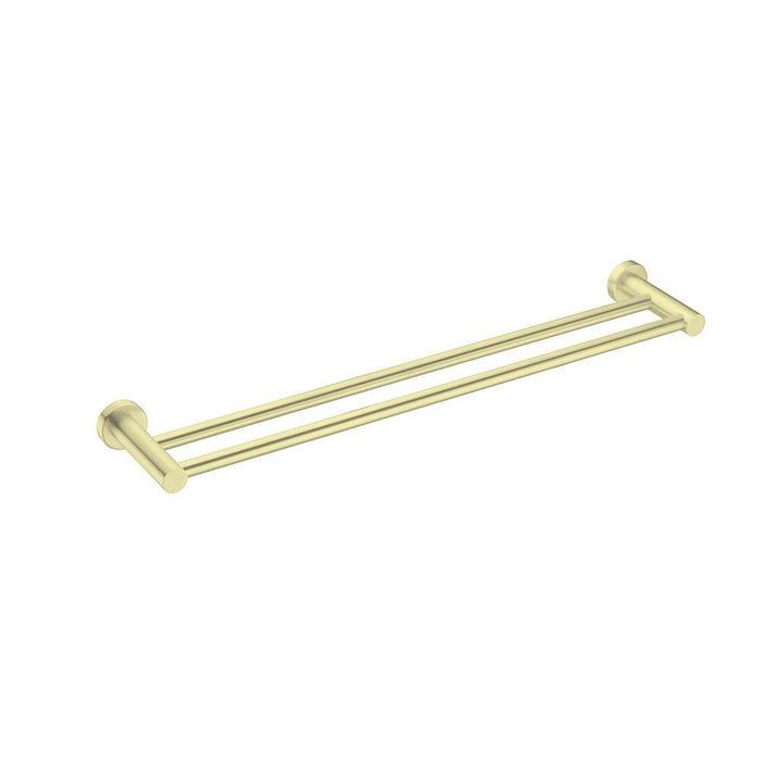 Nero MECCA Double Towel Rail 600MM BRUSHED GOLD 1924D-BG Accessories Nero