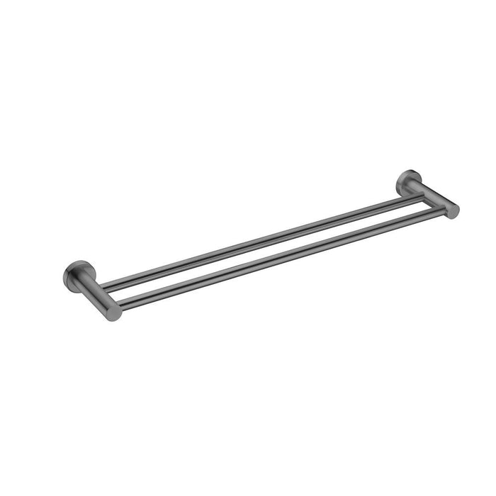 Nero MECCA Double Towel Rail 600MM GUN METAL 1924D-GM Accessories Nero