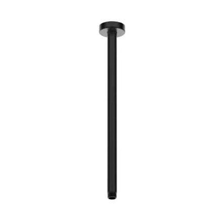 NIXON Ceiling Dropper in Matte Black 400mm Showers ECT