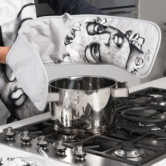 OVEN GLOVE MONO - succulent faces