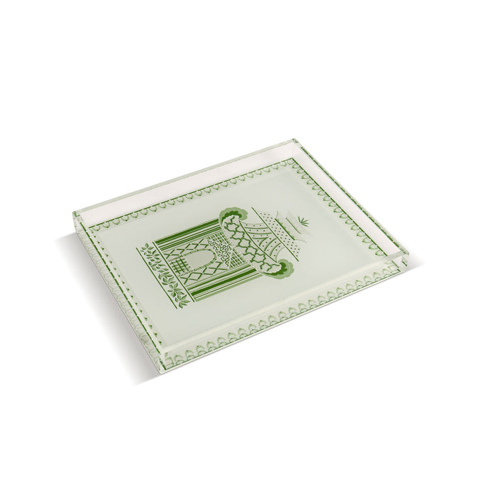 Pagoda Garden Green Vanity Tray