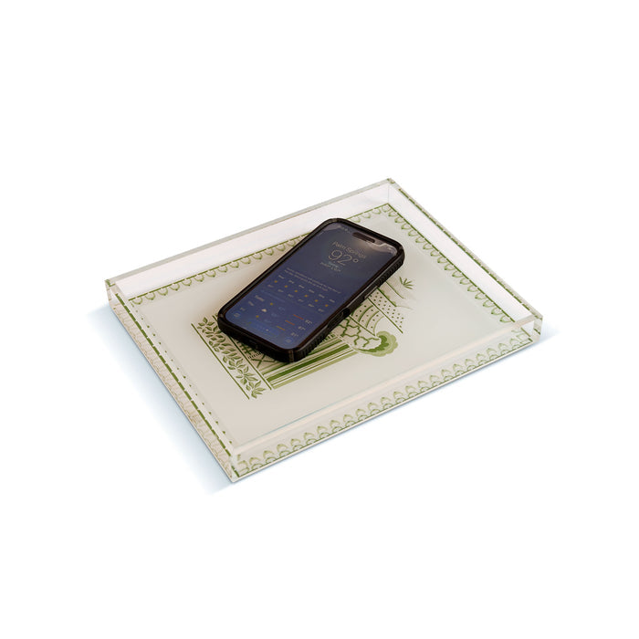 Pagoda Garden Green Vanity Tray