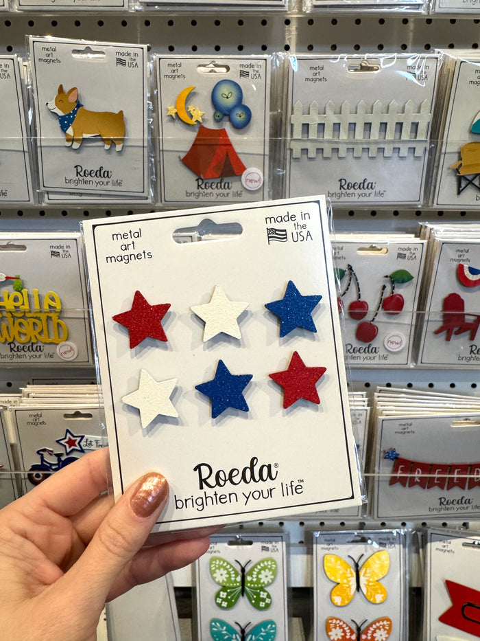 Patriotic Star Magnets S/6