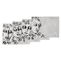 PLACEMAT SET OF 4 - succulent faces