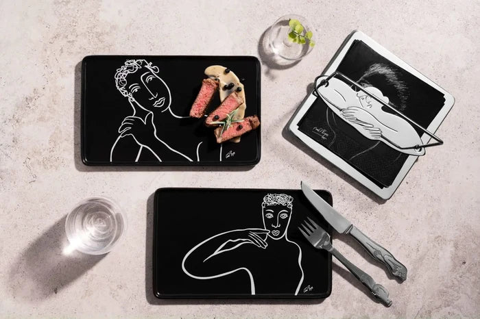 PLATTER RECTANGLE SET OF 2 - in good taste