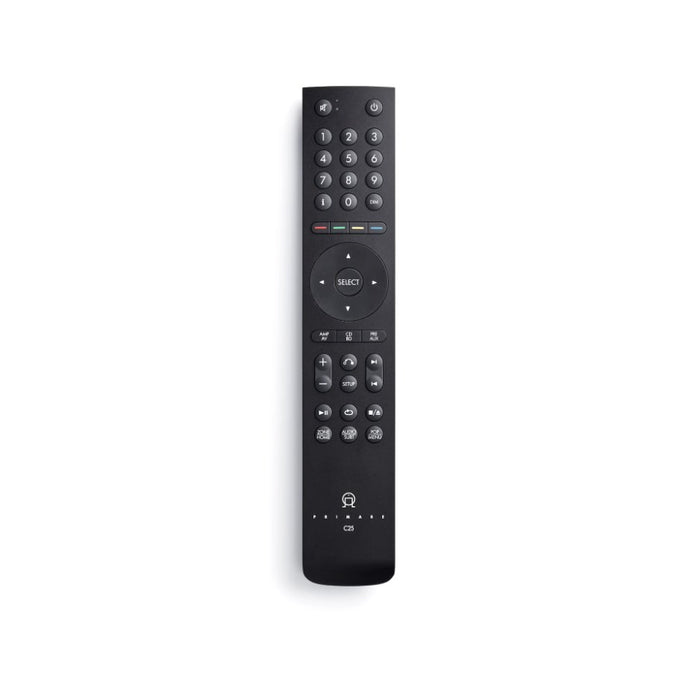 Primare C25 Remote Control, Black, top view with controls