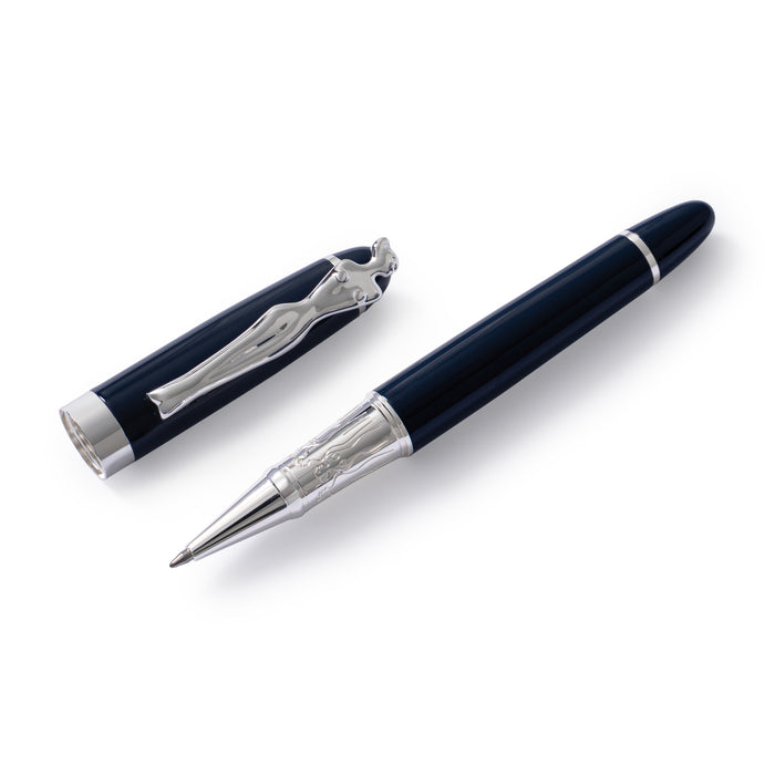 ROLLERBALL PEN - woman - silver - navy