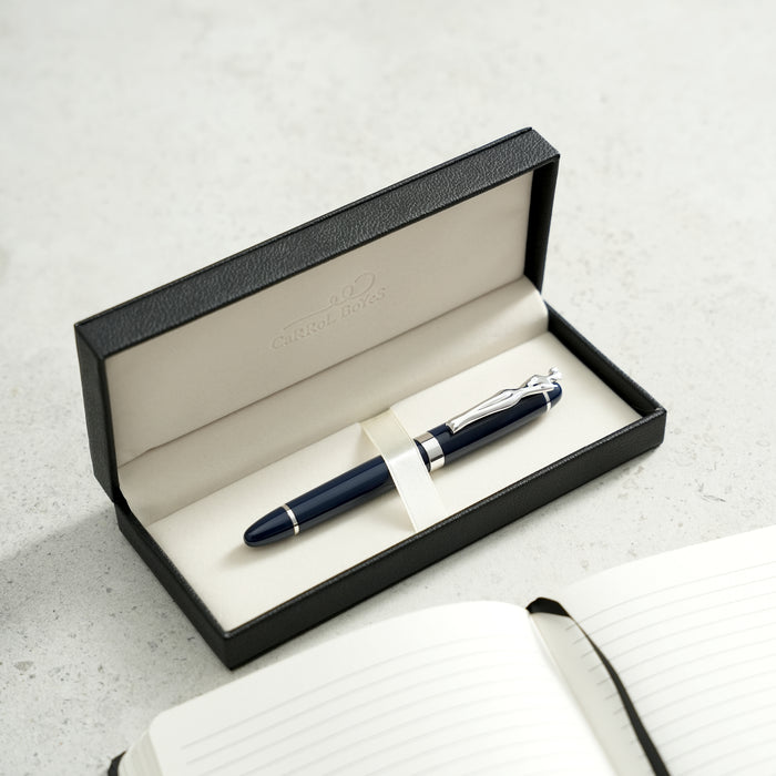 ROLLERBALL PEN - woman - silver - navy