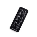 Ruark Audio Remote Control for R1 MK4 Bluetooth Radio, Black, three-quarter view facing left