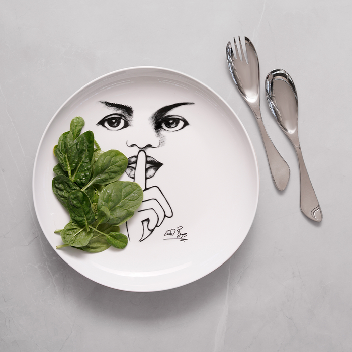 SALAD SERVERS MEDIUM - allure