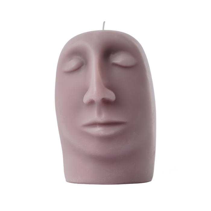 SCULPTURAL CANDLE - gleam - mauve