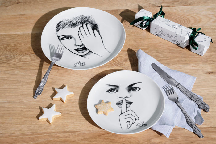 SIDE PLATE SET OF 4 - it's a secret!
