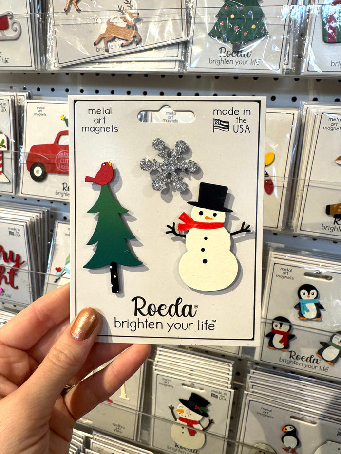 Snowman with Tree Magnets