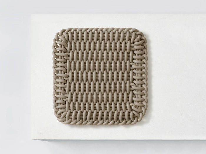 Square Seat Cushion Seat Pad Shore Studios Small Monochrome Clay