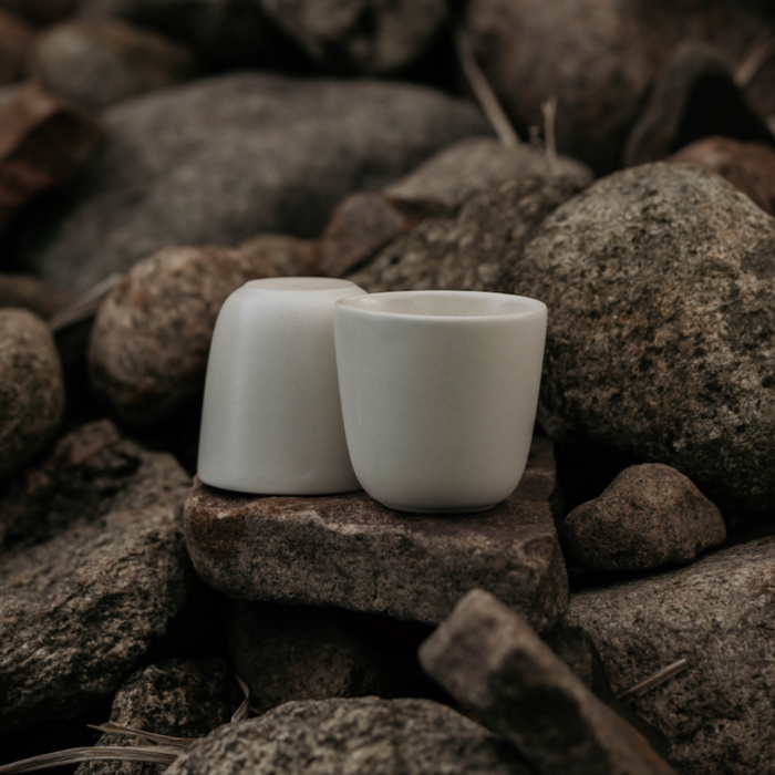 Stoneware Cup Dinnerware Stone by Tone