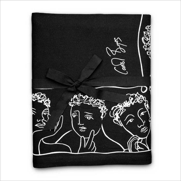 TABLECLOTH 160 x 300 - well framed - black