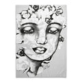 TEA TOWEL - succulent faces