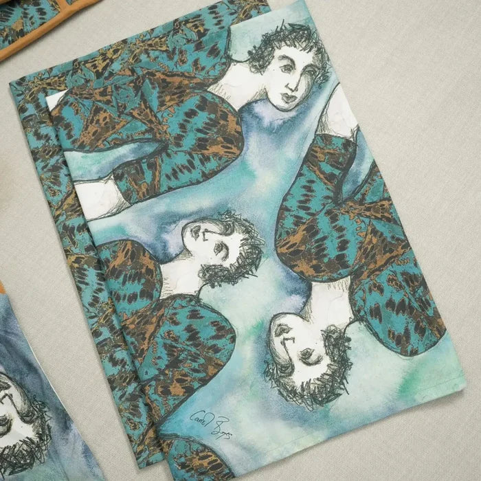 TEA TOWEL SET OF 2 - flying high