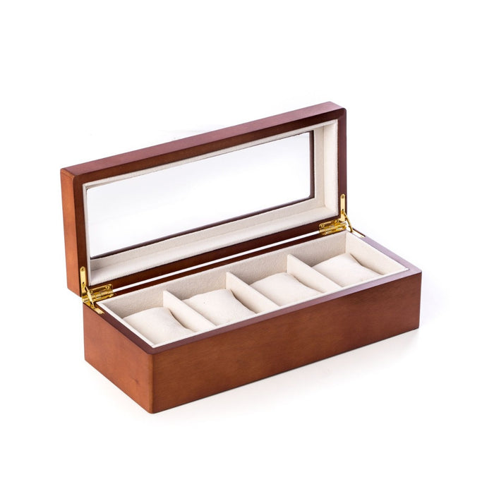 Theo Four Watch Box, Brown