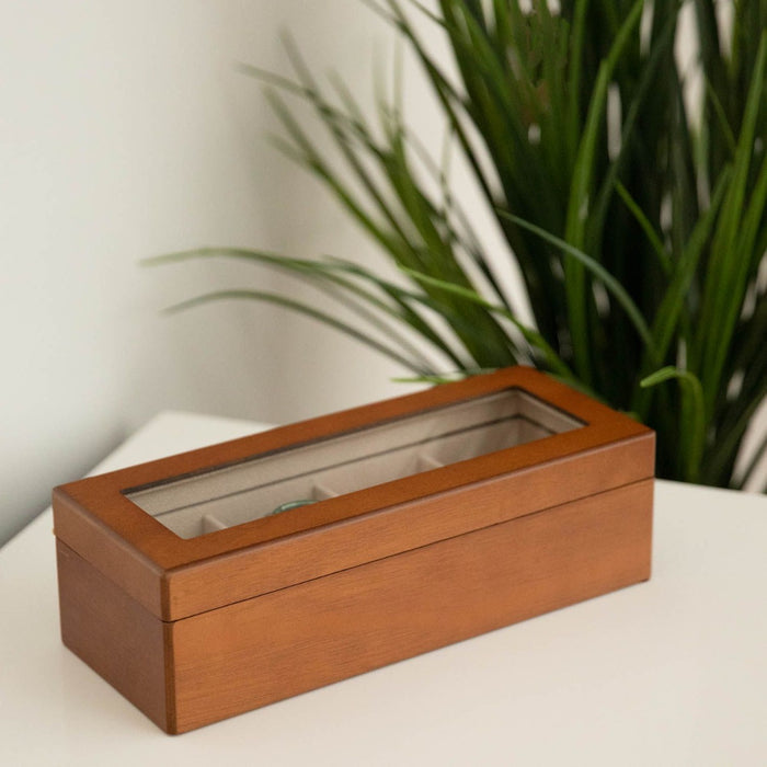Theo Four Watch Box, Brown