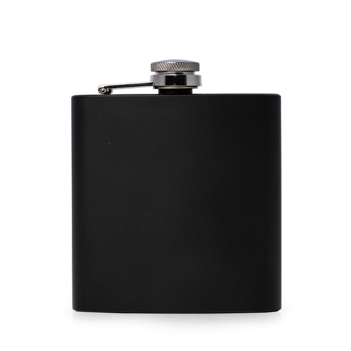 Vincent Matte Black 6oz Flask with Captive Cap