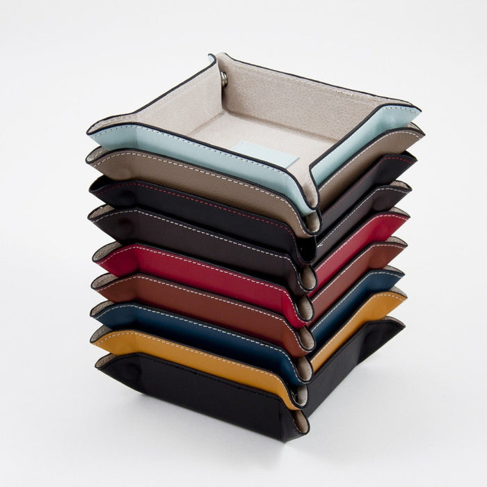 Violet leather snap valet