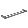 Viva Double Towel Rail 600mm Gunmetal Accessories Arova