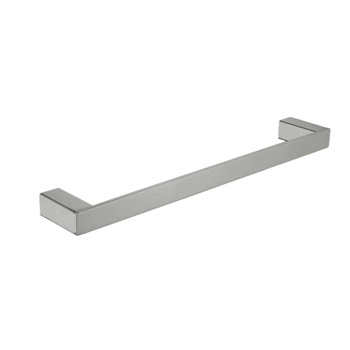 Viva Single Towel Rail 600mm Brushed Nickel Accessories Arova