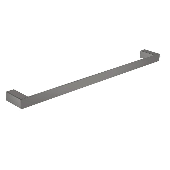 Viva Single Towel Rail 600mm Gunmetal Accessories Arova