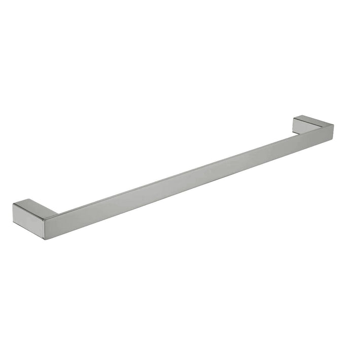 Viva Single Towel Rail 800mm Brushed Nickel Accessories Arova