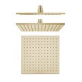 VIVA Square Shower Head 250mm Brushed Gold Showers Arova