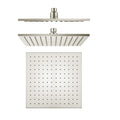 VIVA Square Shower Head 250mm Brushed Nickel Showers Arova