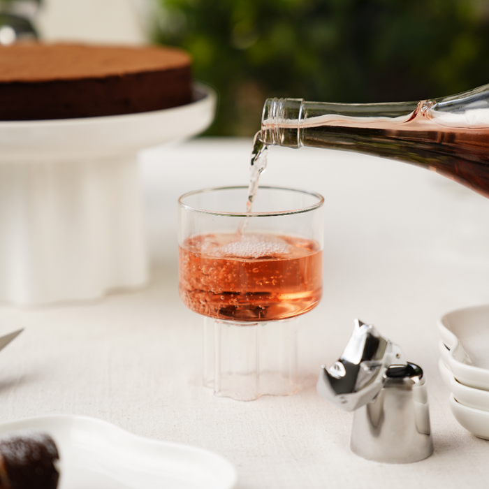 WINE GLASS SET OF 4 - wavy